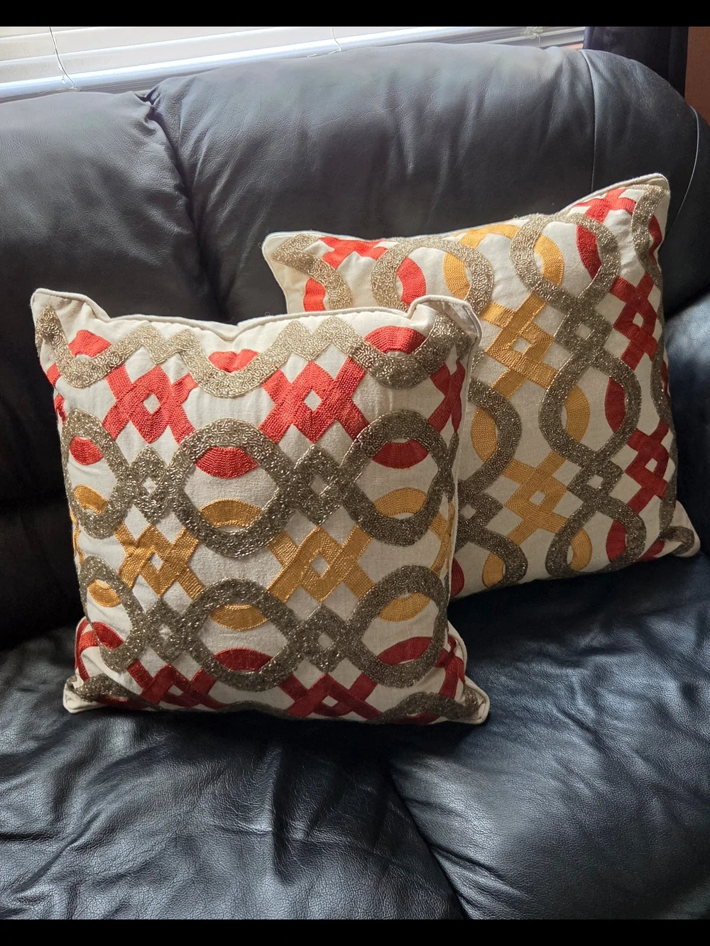 RARE NWOT Pier 1 Decorative Pillow Set Fall Colors